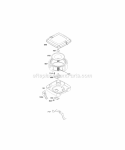 Air Cleaner Diagram and Parts List for 304447-0416-E1  Briggs and Stratton Engine